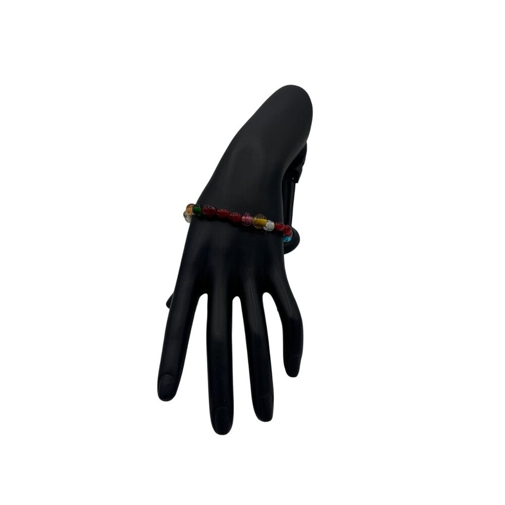 Colorful Multicolor Glass Bead Bracelet